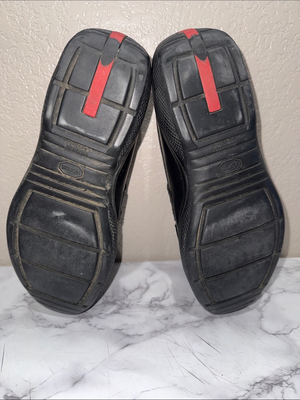 Prada Vibram Black Leather Slip-On Loafers size 39.5 / 10 - Picture 7 of 9